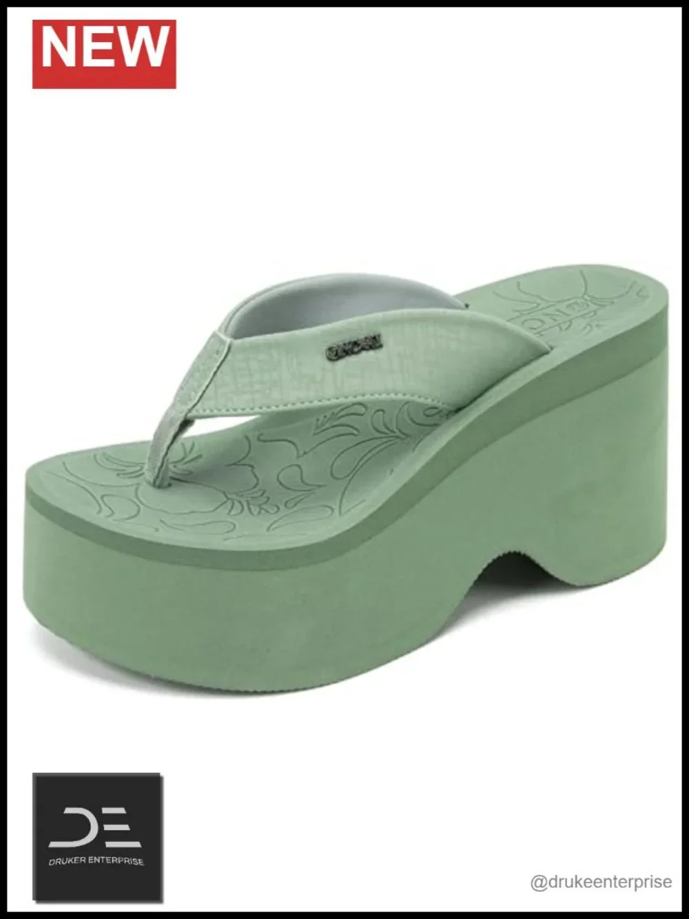 Platform Chunky Sandals with Arch Support Non-Slip Rubber Soles Wedge Heels